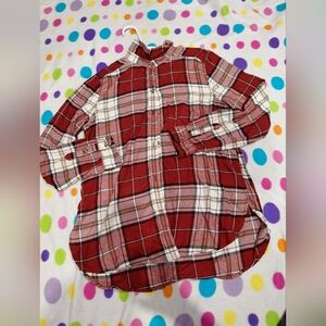 AMERICAN EAGLE womens red classic flannel size medium excellent condition!!